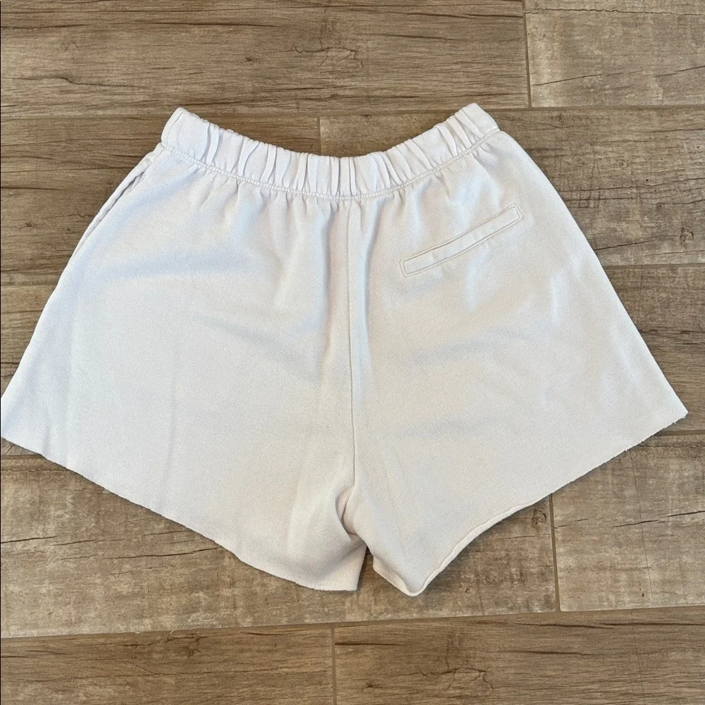 Aerie Women's White Casual Sweat Shorts - Picture 2 of 3